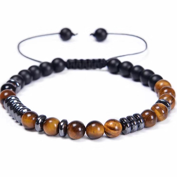 Hematite and Tigers eye bracelets - Picture 3 of 8